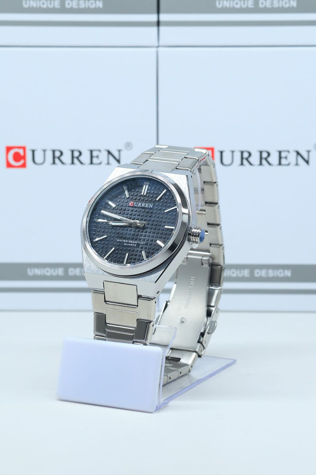 Curren 8439-CH-BLK Metal Band Men Watch