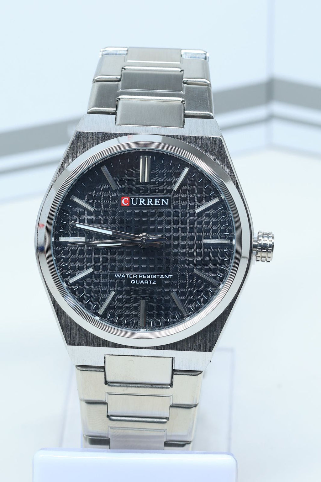 Curren 8439-CH-BLK Metal Band Men Watch