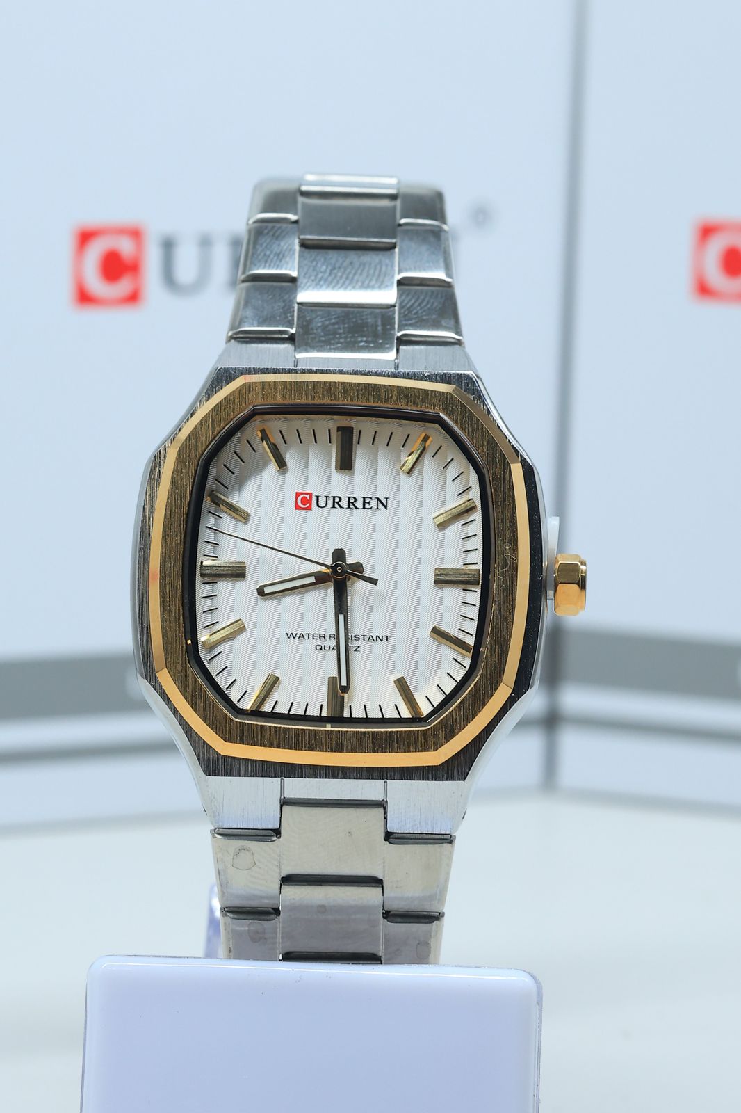 CURREN Model 8458 Men's Stainless Steel Business Quartz Watch.