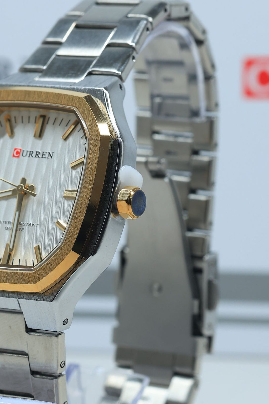 CURREN Model 8458 Men's Stainless Steel Business Quartz Watch.