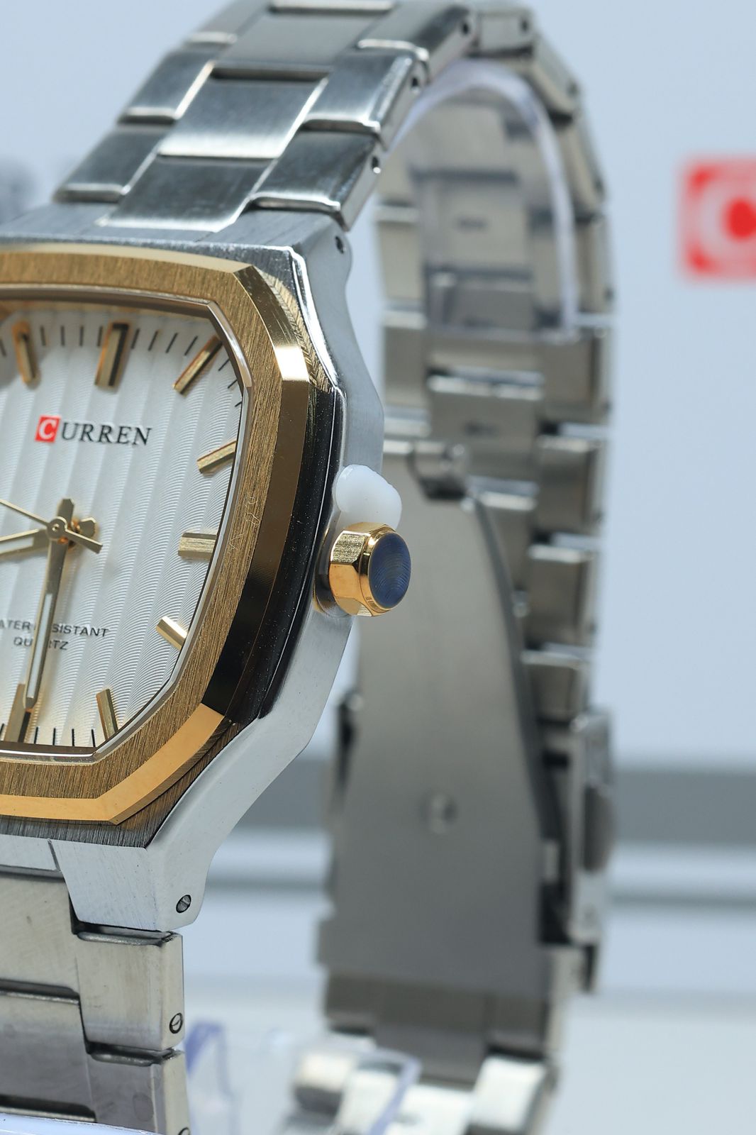 CURREN Model 8458 Men's Stainless Steel Business Quartz Watch.